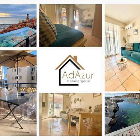 Apartamento Les Rivages 2P Terrasse Parking Menton Exterior foto